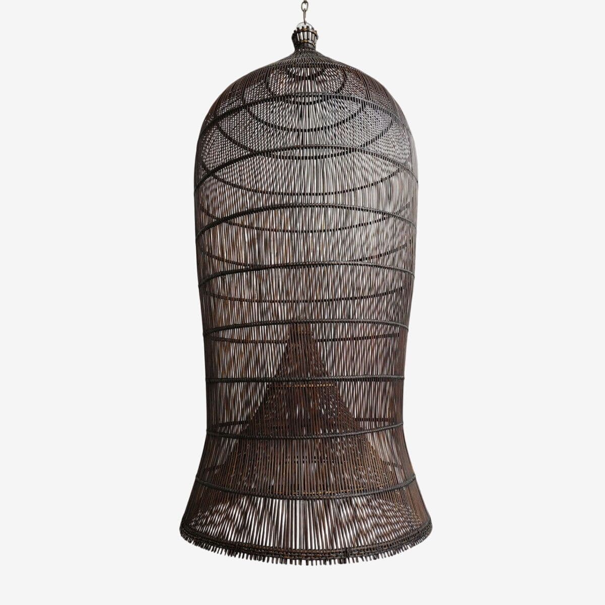Auburn Wicker Fish Basket Lantern Large - Image 1