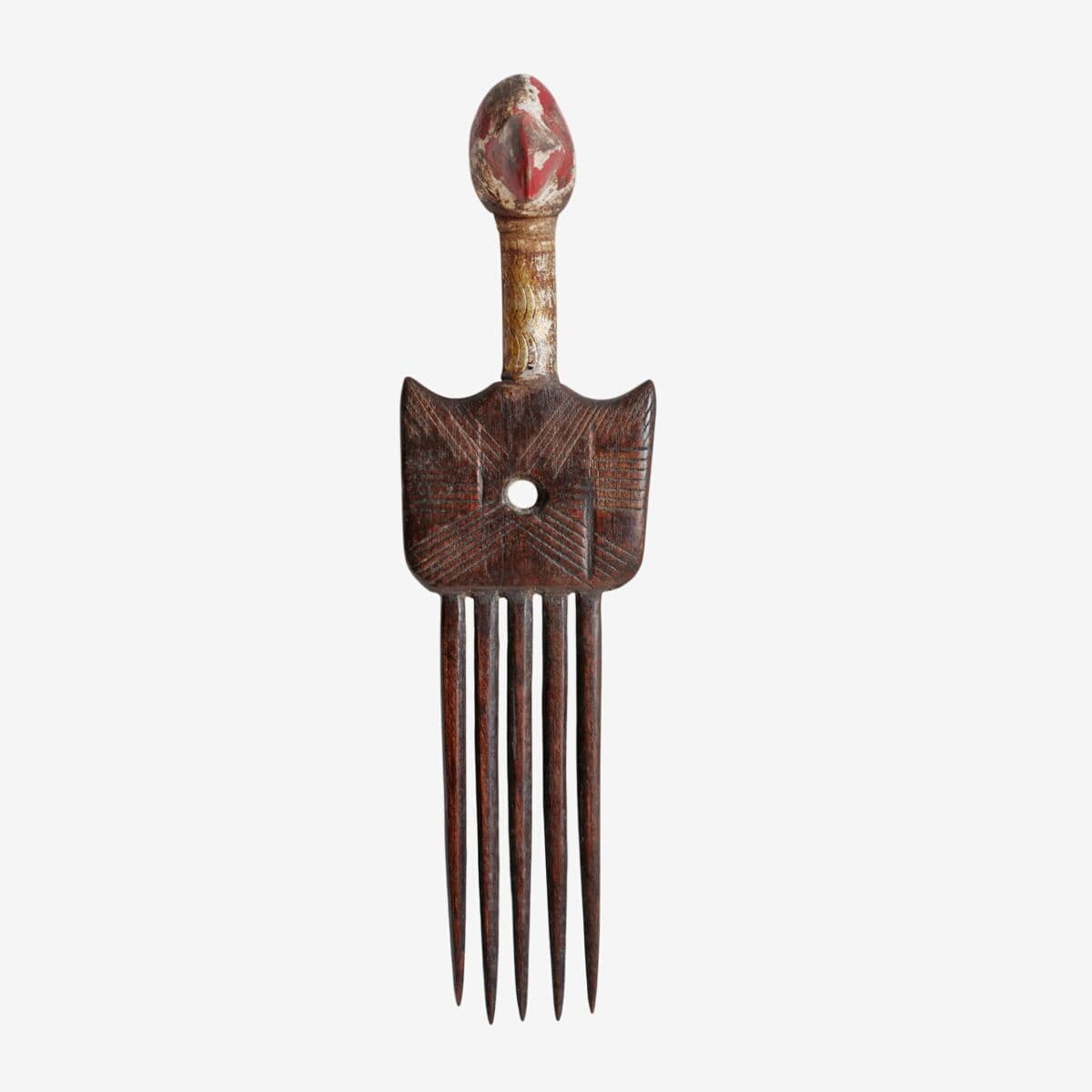 Old Ivory Coast Hair Comb - Image 1