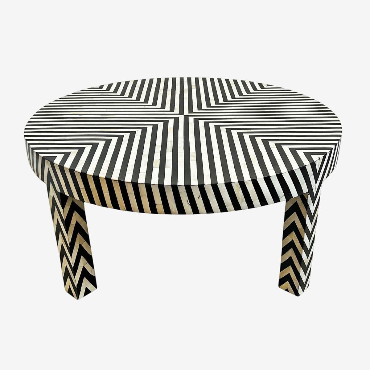 Zig-Zag Inlay Coffee Table - Image 1