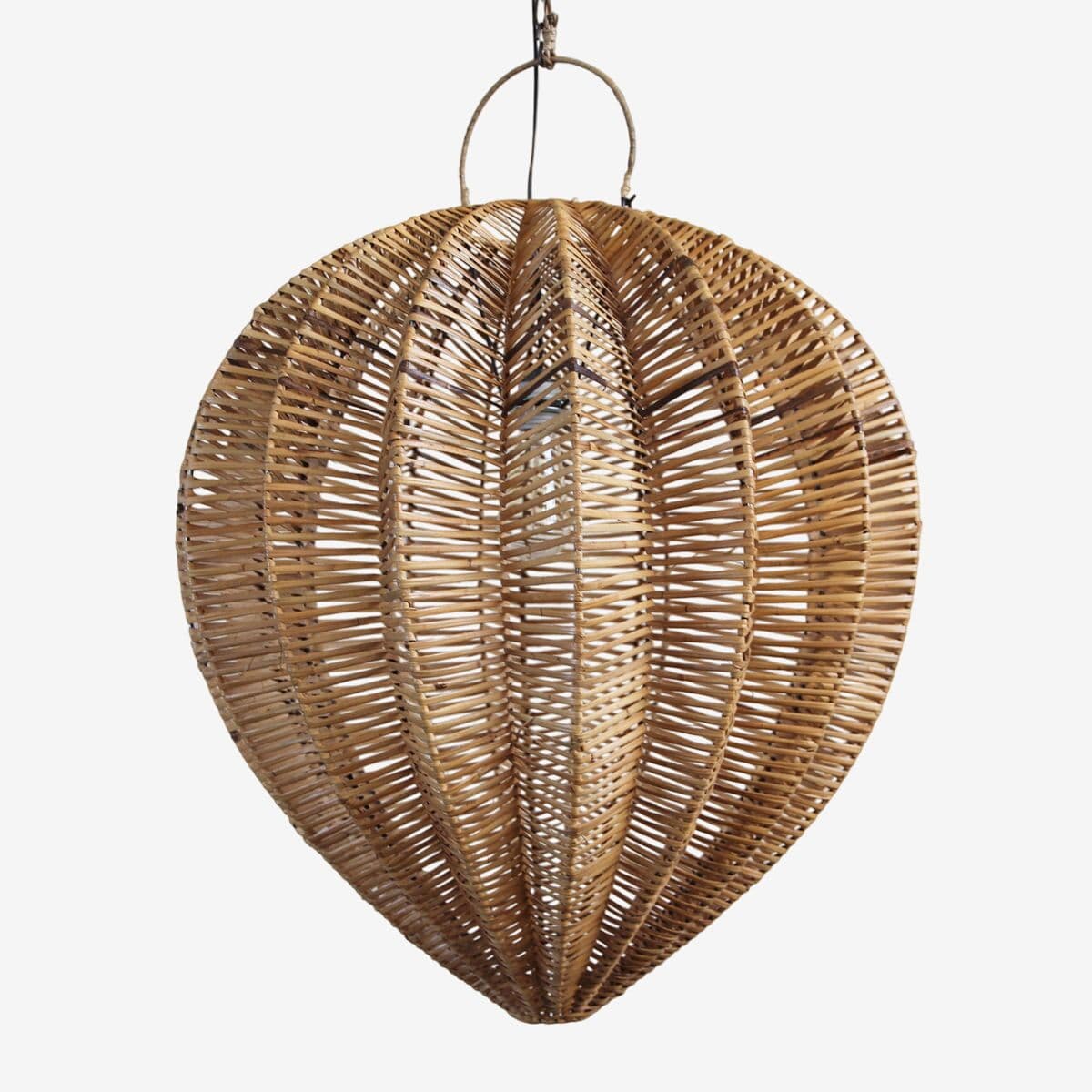 Honey Rattan Starfruit Lantern Medium - Image 1