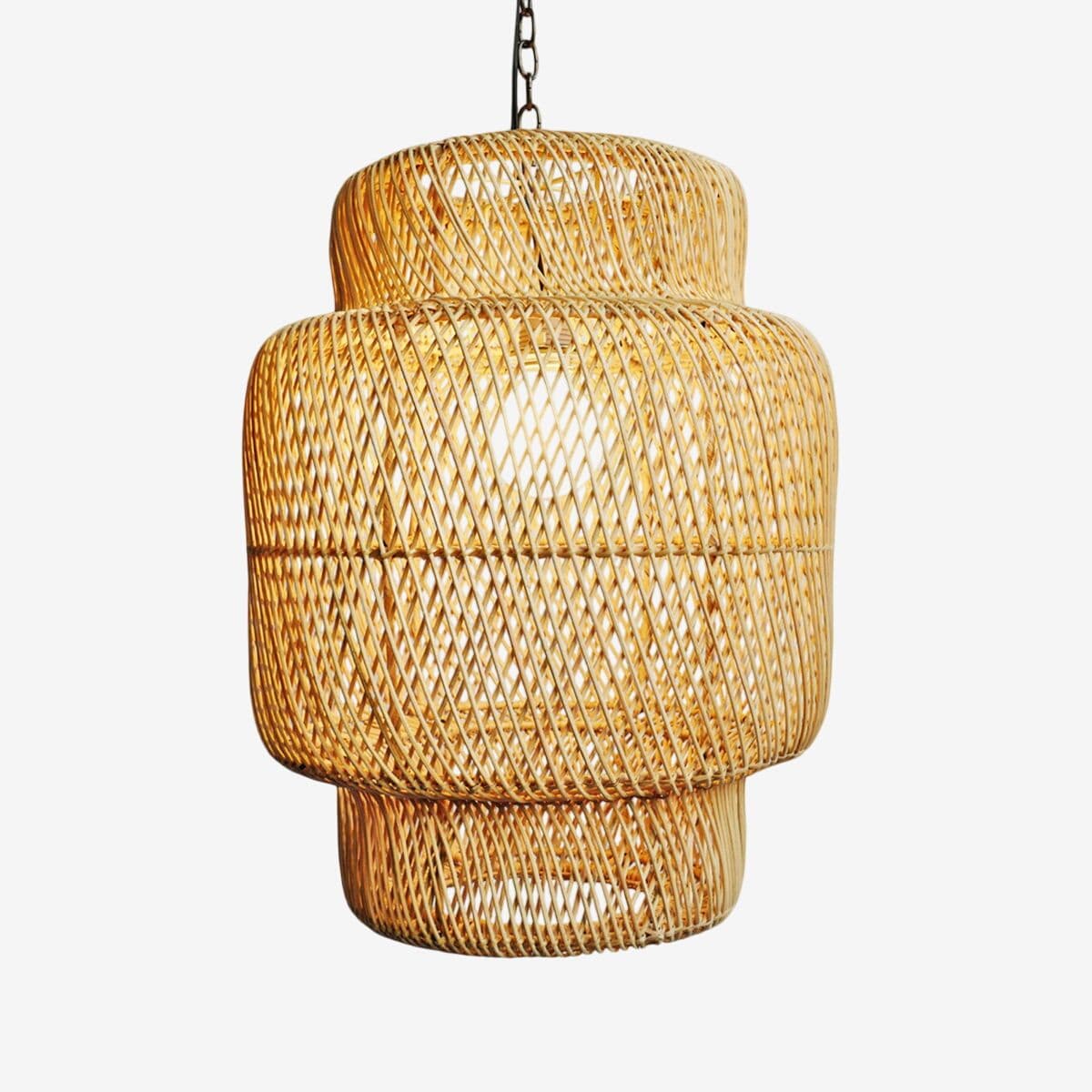 Natural Wicker Liberty Lantern Small - Image 1