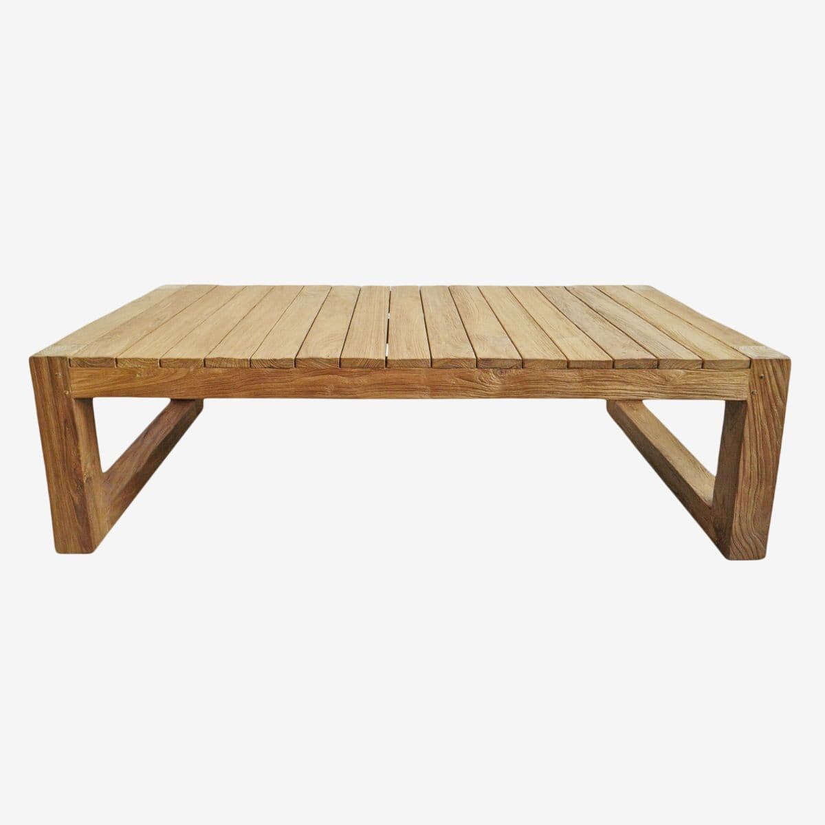 Outdoor Modern Teak Coffee Table - Image 1