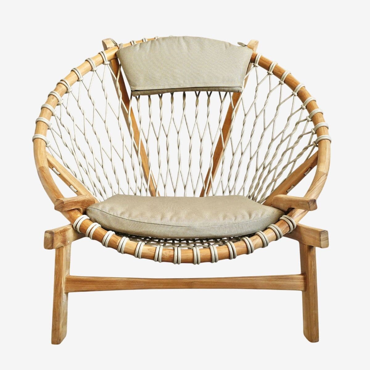 Outdoor Mayan Sunset Rope Chair - Image 1