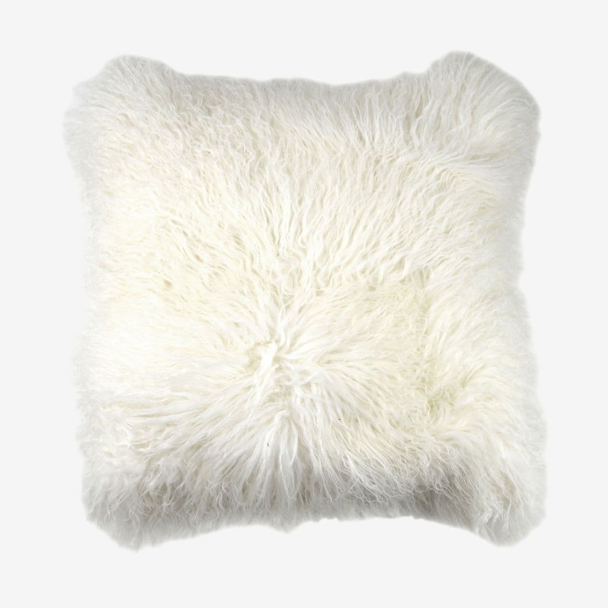 White Mohair Pillow - Image 1