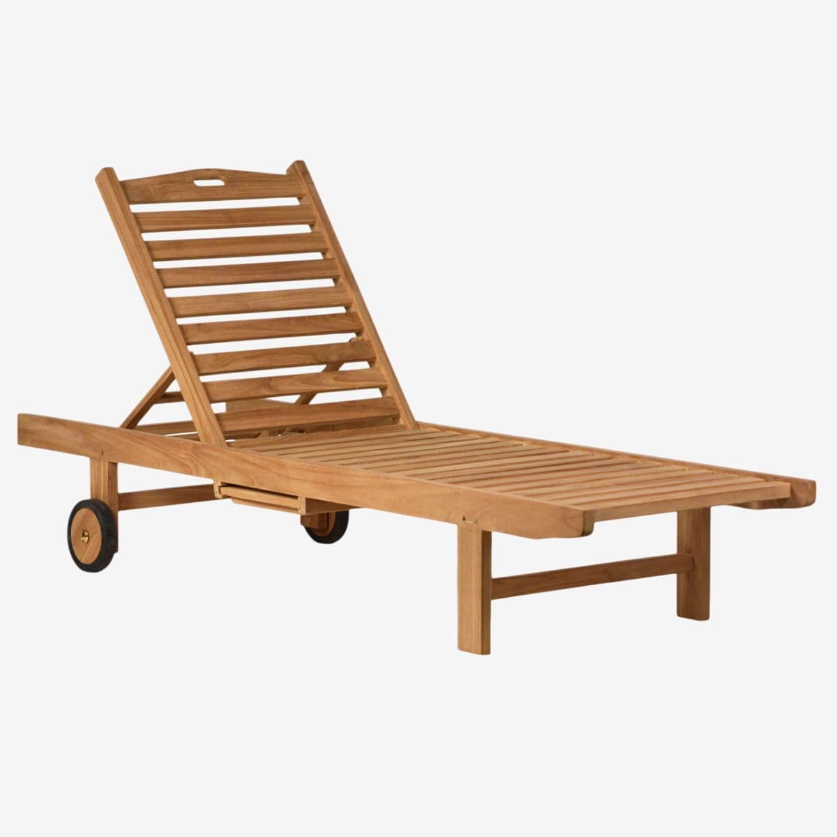 Classic Outdoor Teak Lounge Chair - Image 1