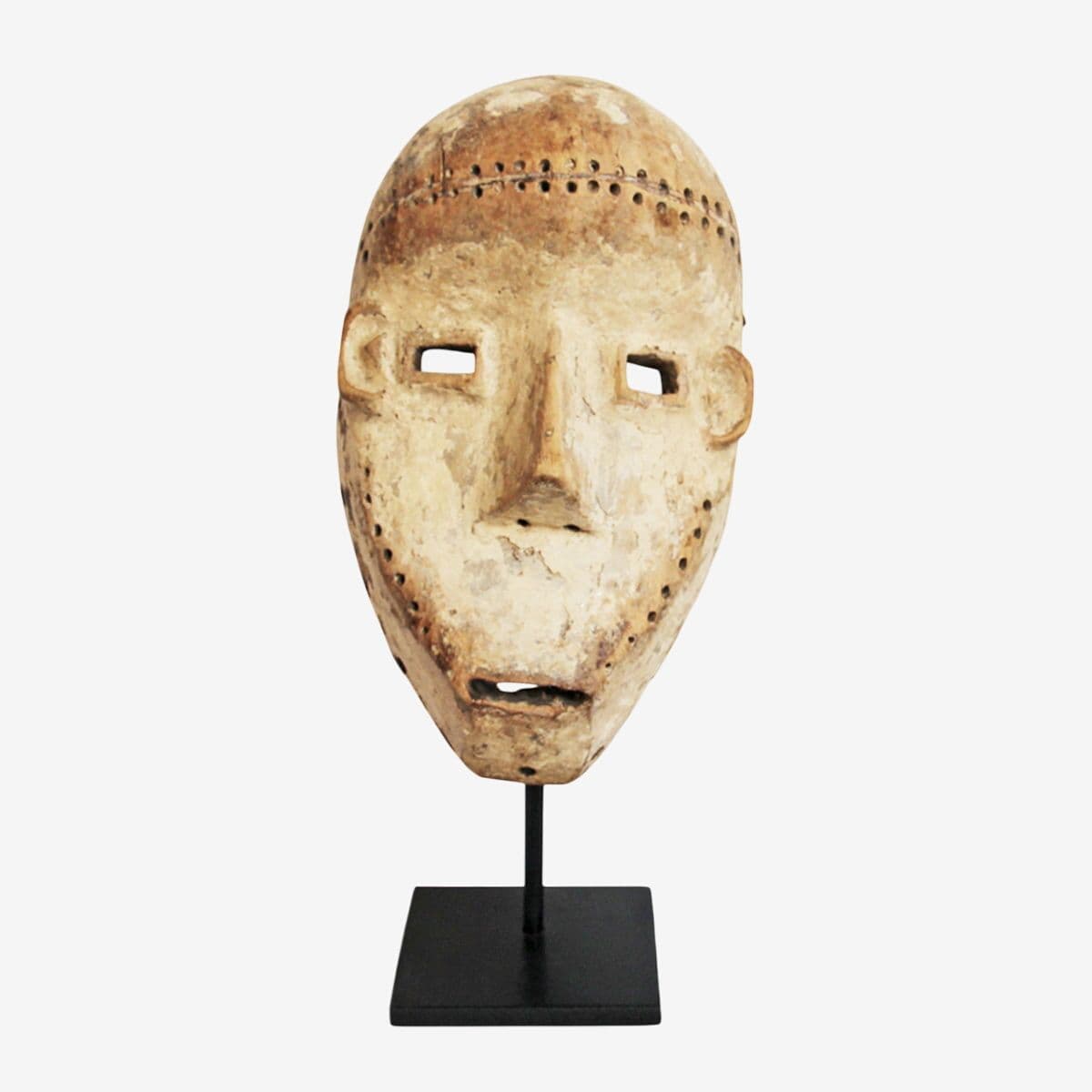 Antique Kumu Mask on Stand - Image 1