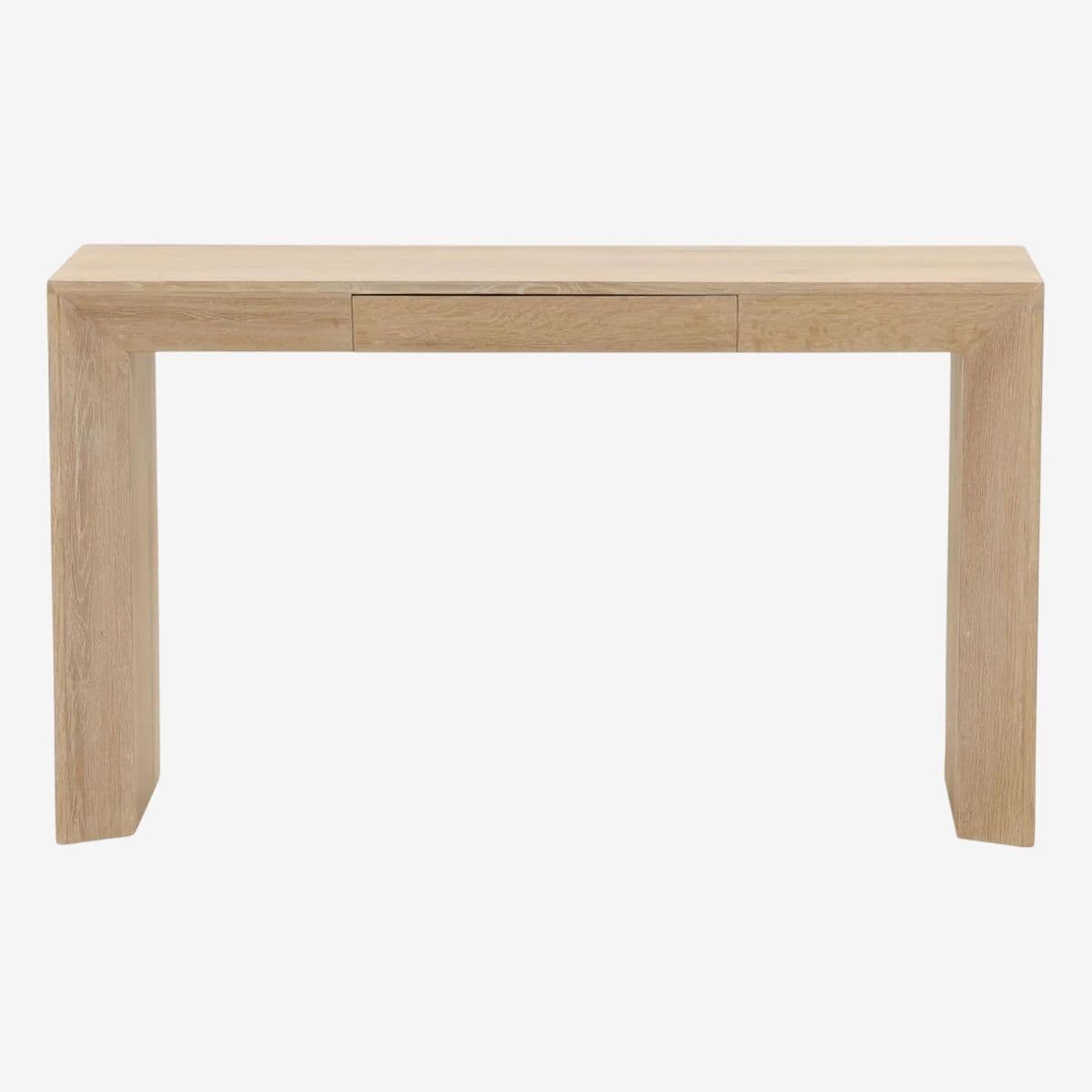 Minimalist Waterfall Oak Desk - Image 1
