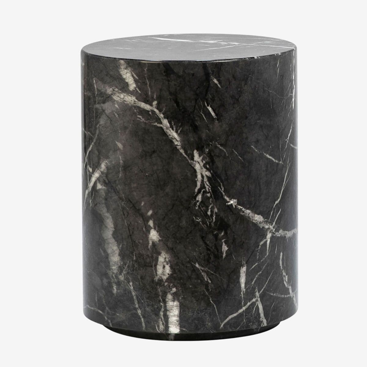 Hydro Black Marble Side Table - Image 1
