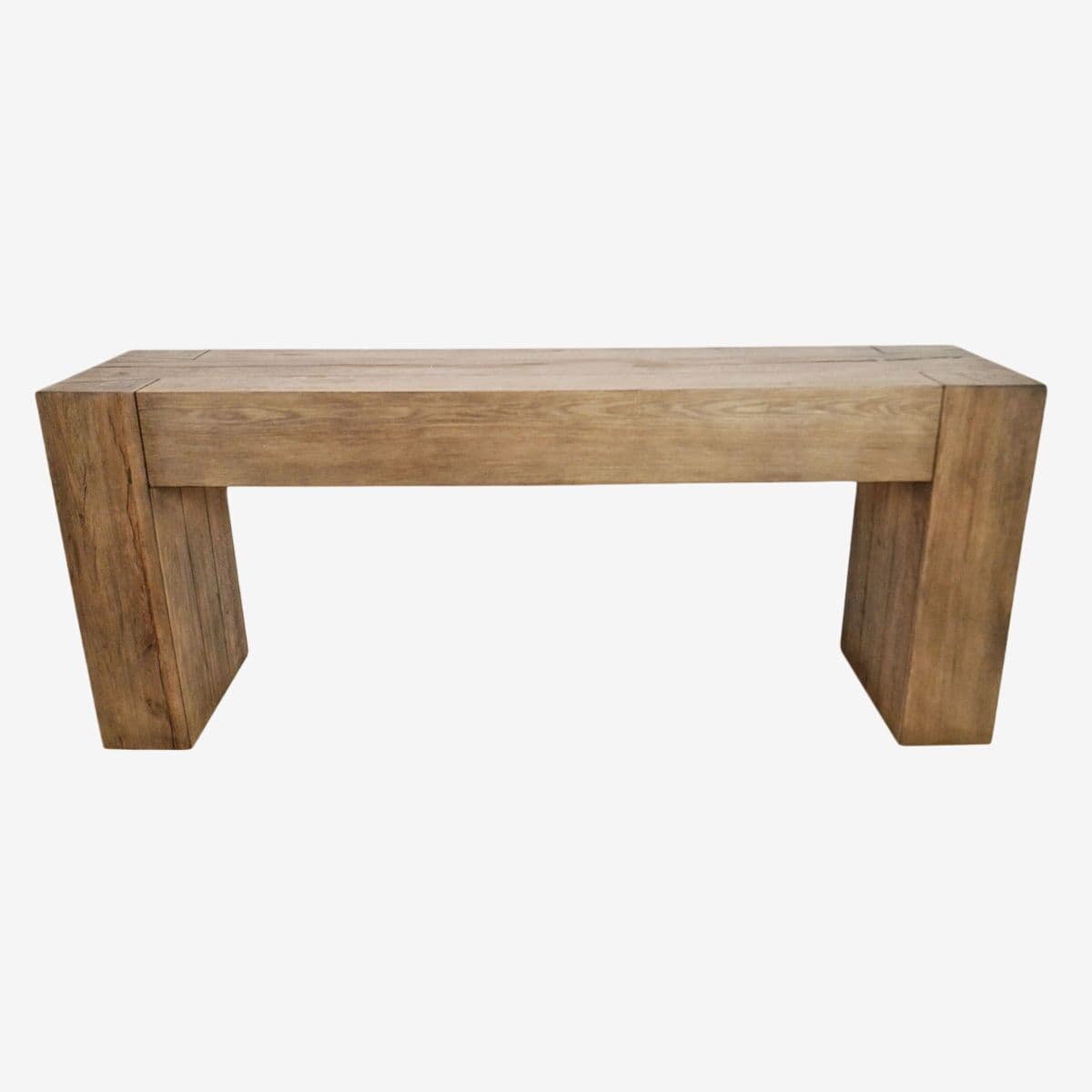 Natural Oak Beam Console Table - Image 1