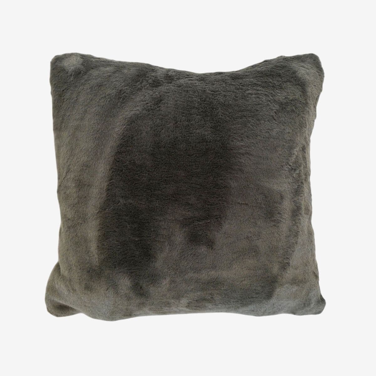 Grey Rabbit Faux Fur Pillow - Image 1