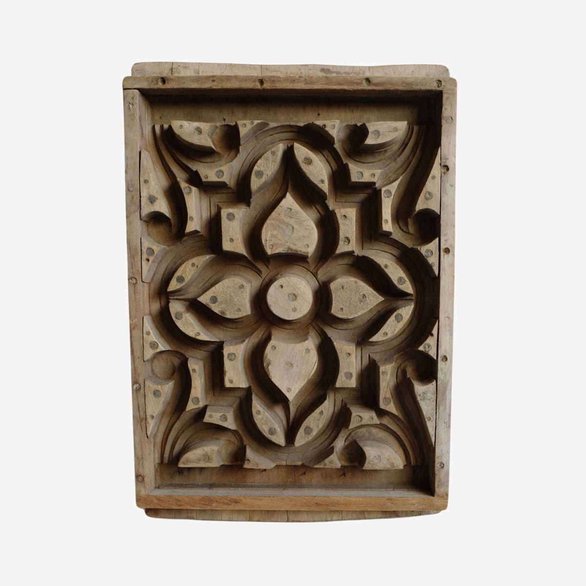 Indian Old Wood Print Panel - Image 1