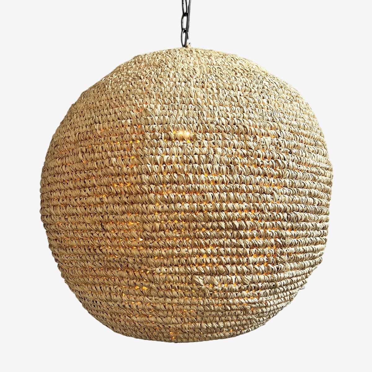 Blond Grass Globe Pendant Medium - Image 1