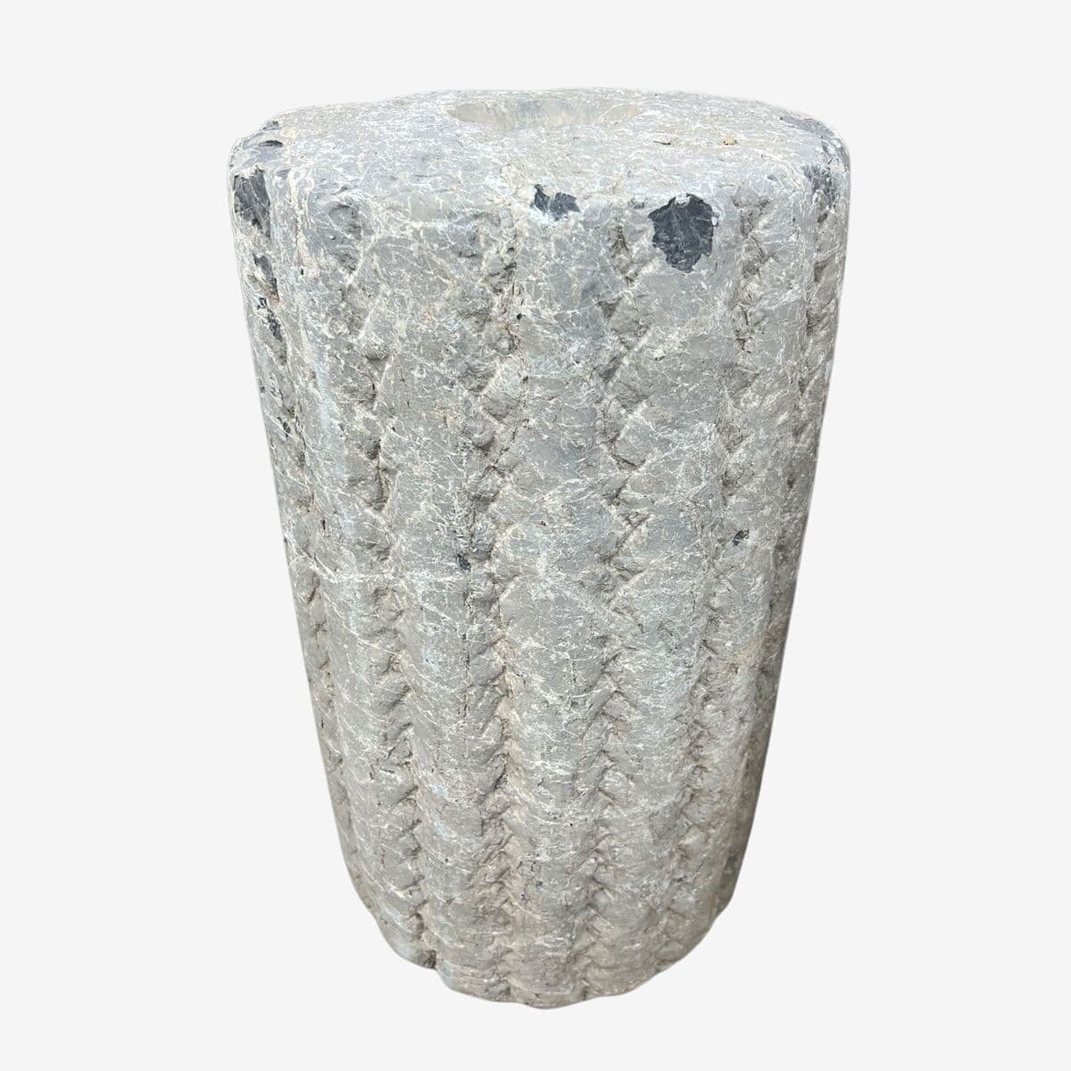 Vintage Mongolian Stone Field Roller - Image 1