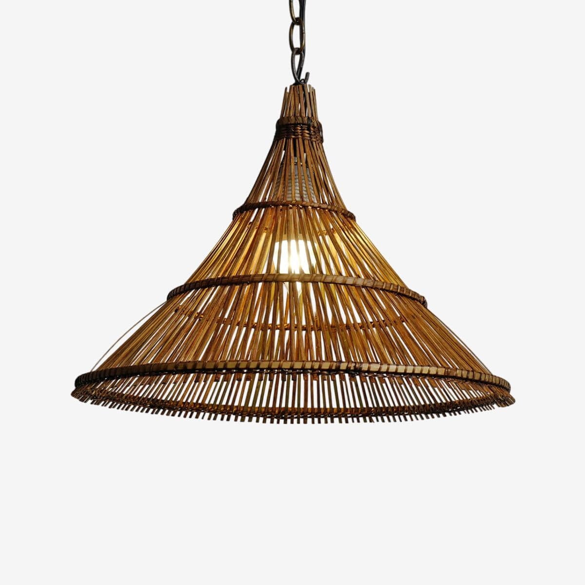 Tea Stained Hat Pendant Lantern Medium - Image 1