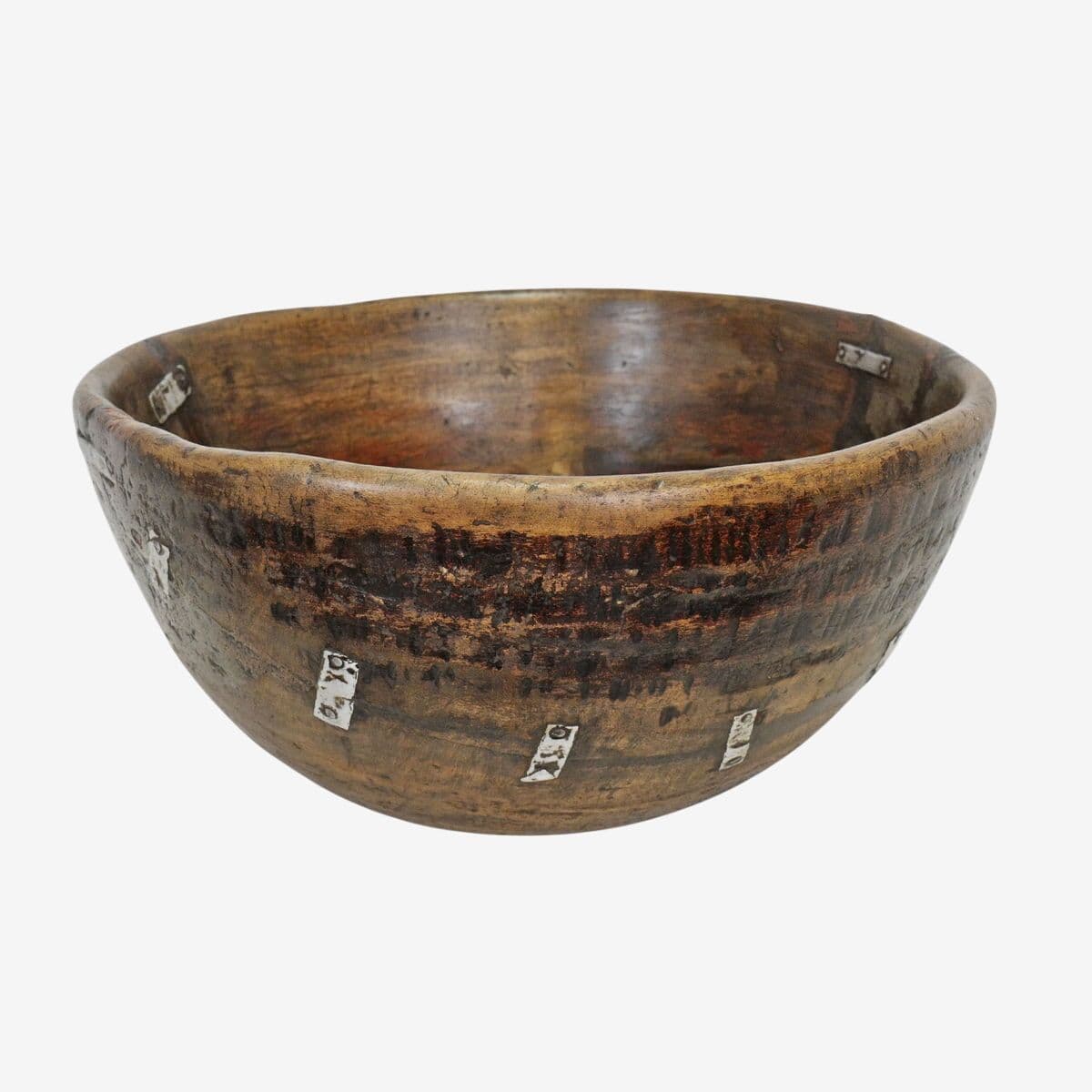 Large Vintage Fulani Wood Bowl - Image 1
