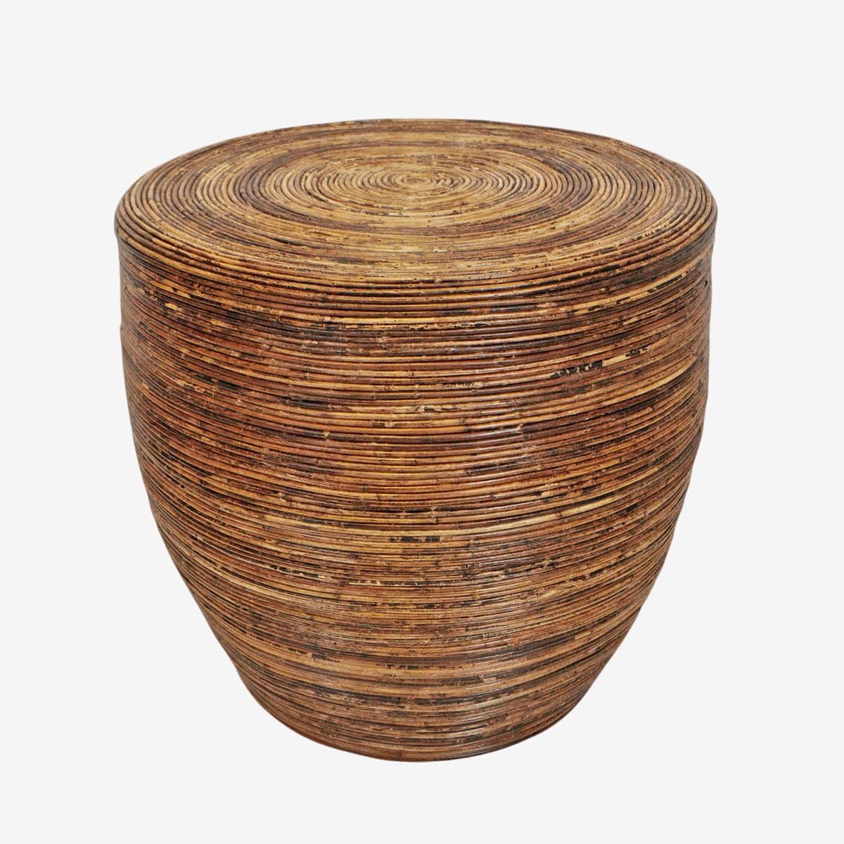 Rattan Reed Stick Side Table - Image 1