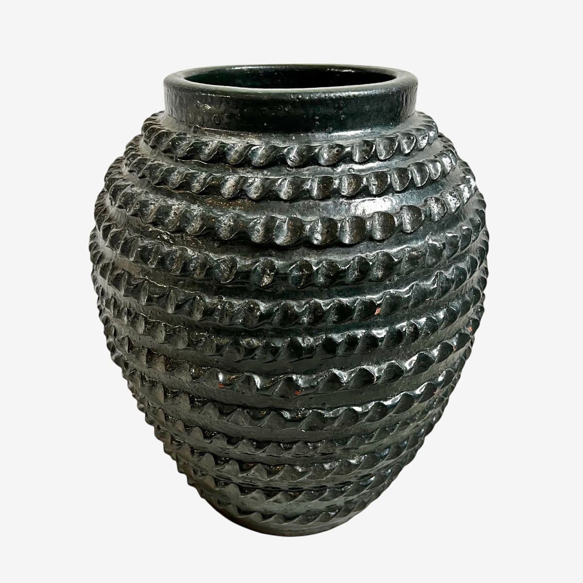 Antique Java Ceramic Vase - Image 1