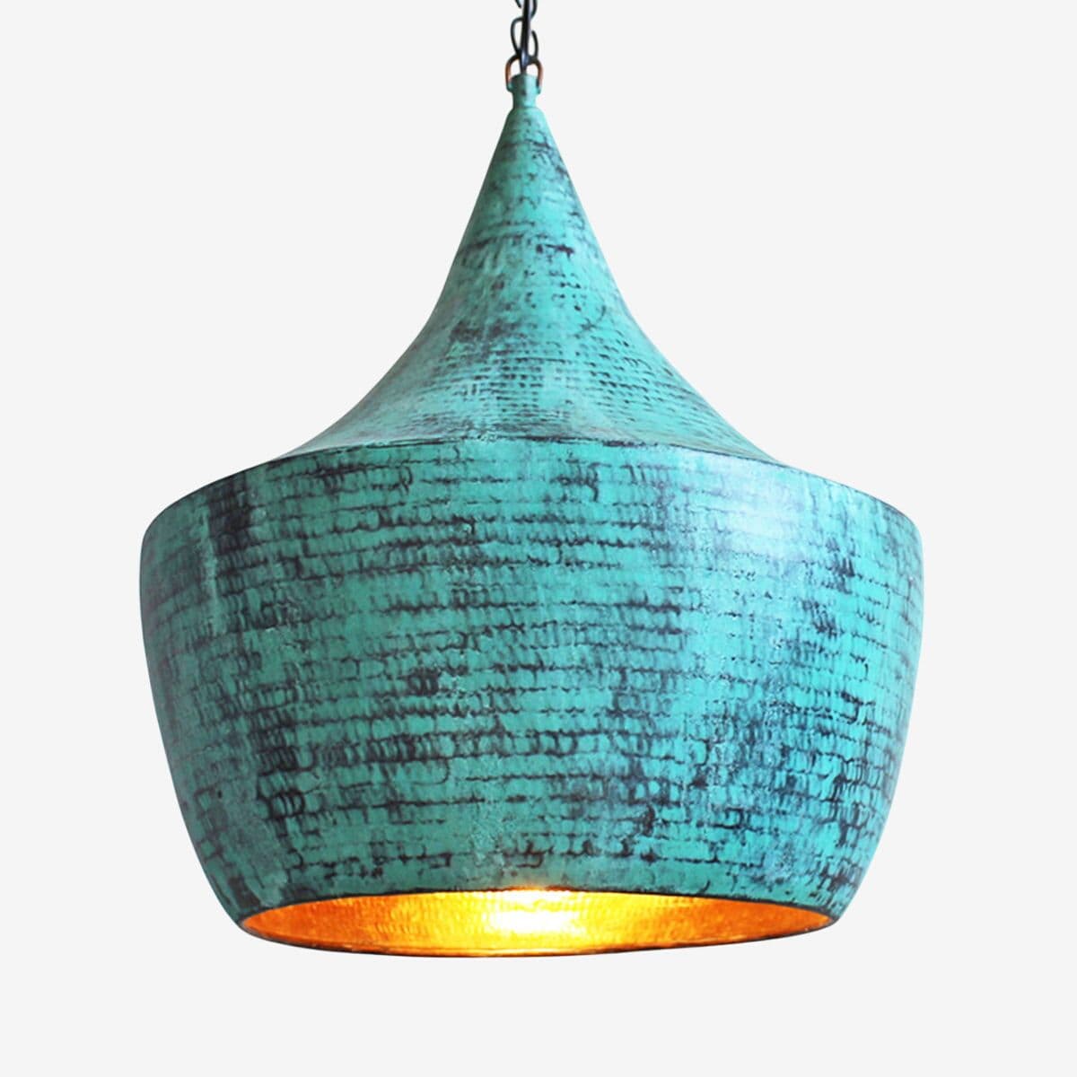 Hand Hammered Copper Lantern Medium - Image 1