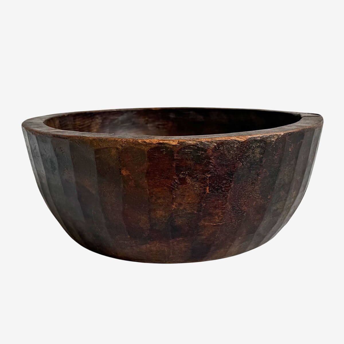 Vintage Wood India Teak Bowl - Image 1