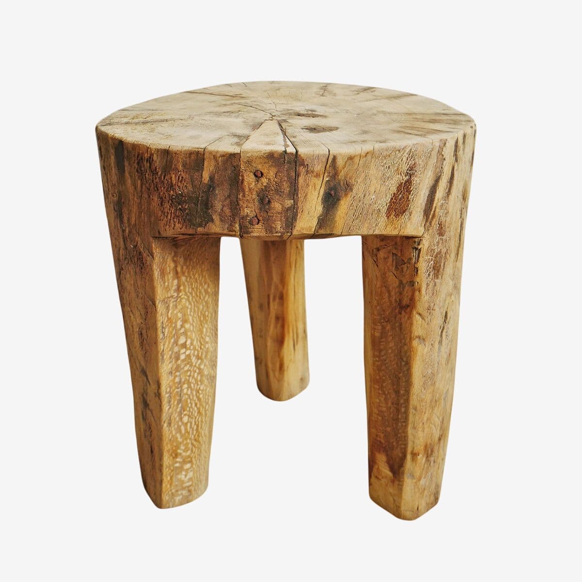 Rustic Naga Three Leg Wood Table - Image 1