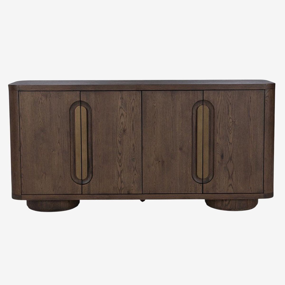 Mod Walnut Bronze Pull Buffet - Image 1