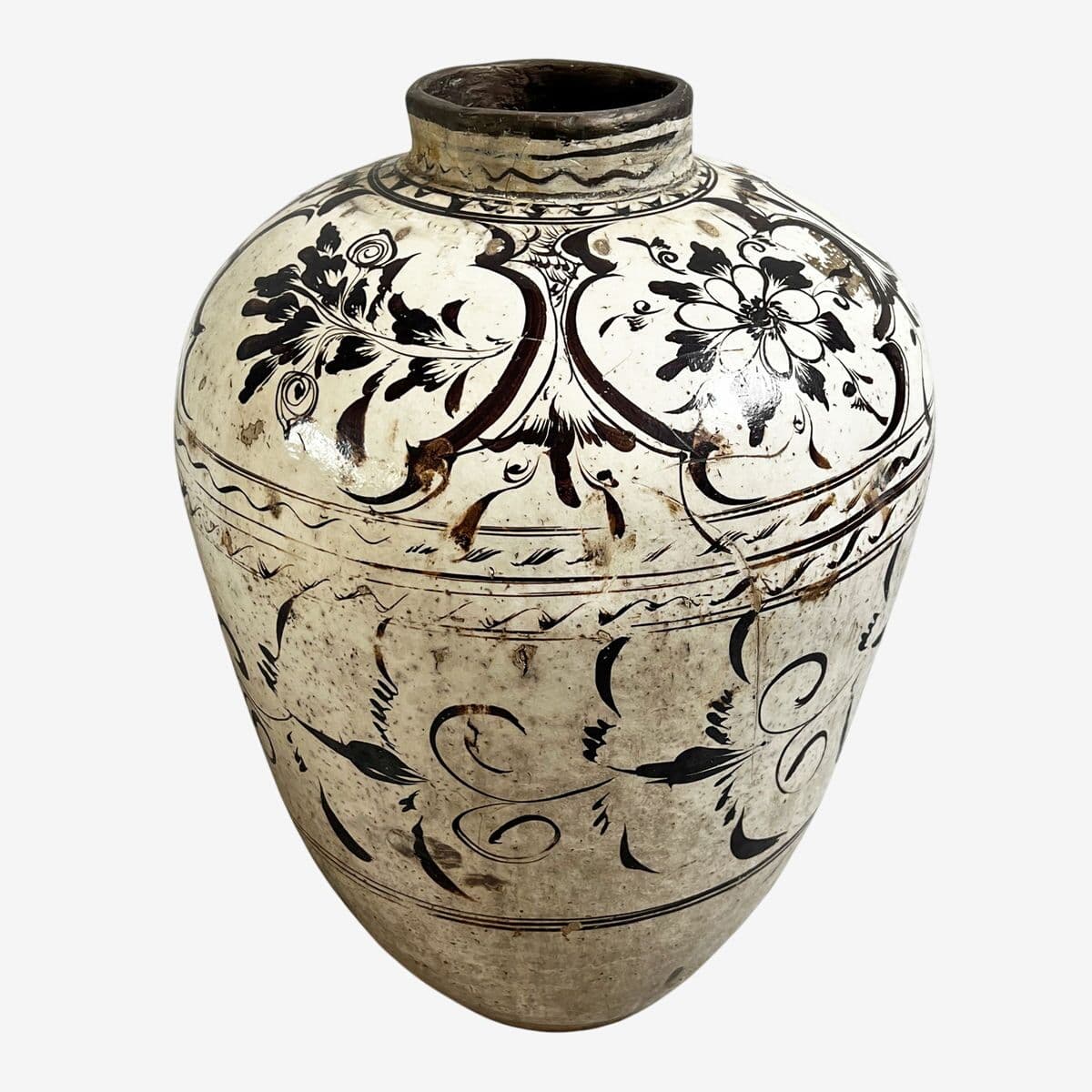 Large Antique Cizhou Pottery