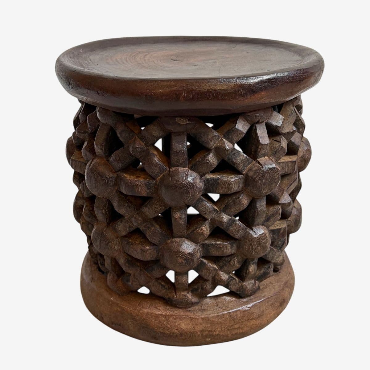 Vintage Bamileke Stool Table - Image 1