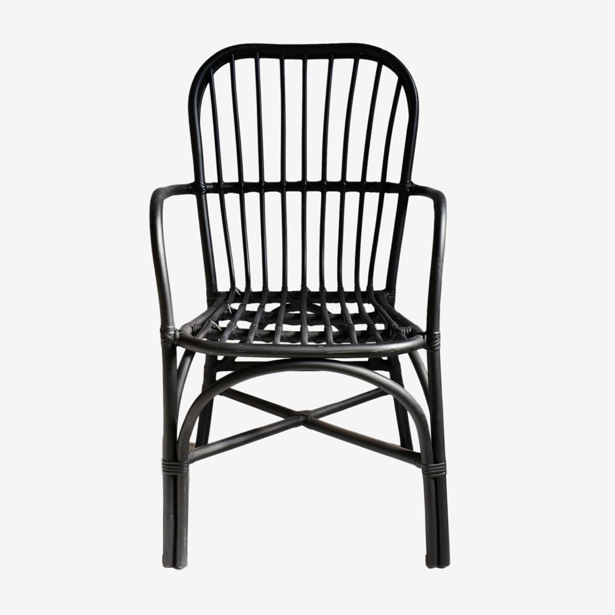 Black Bamboo Dining Chair - Image 1
