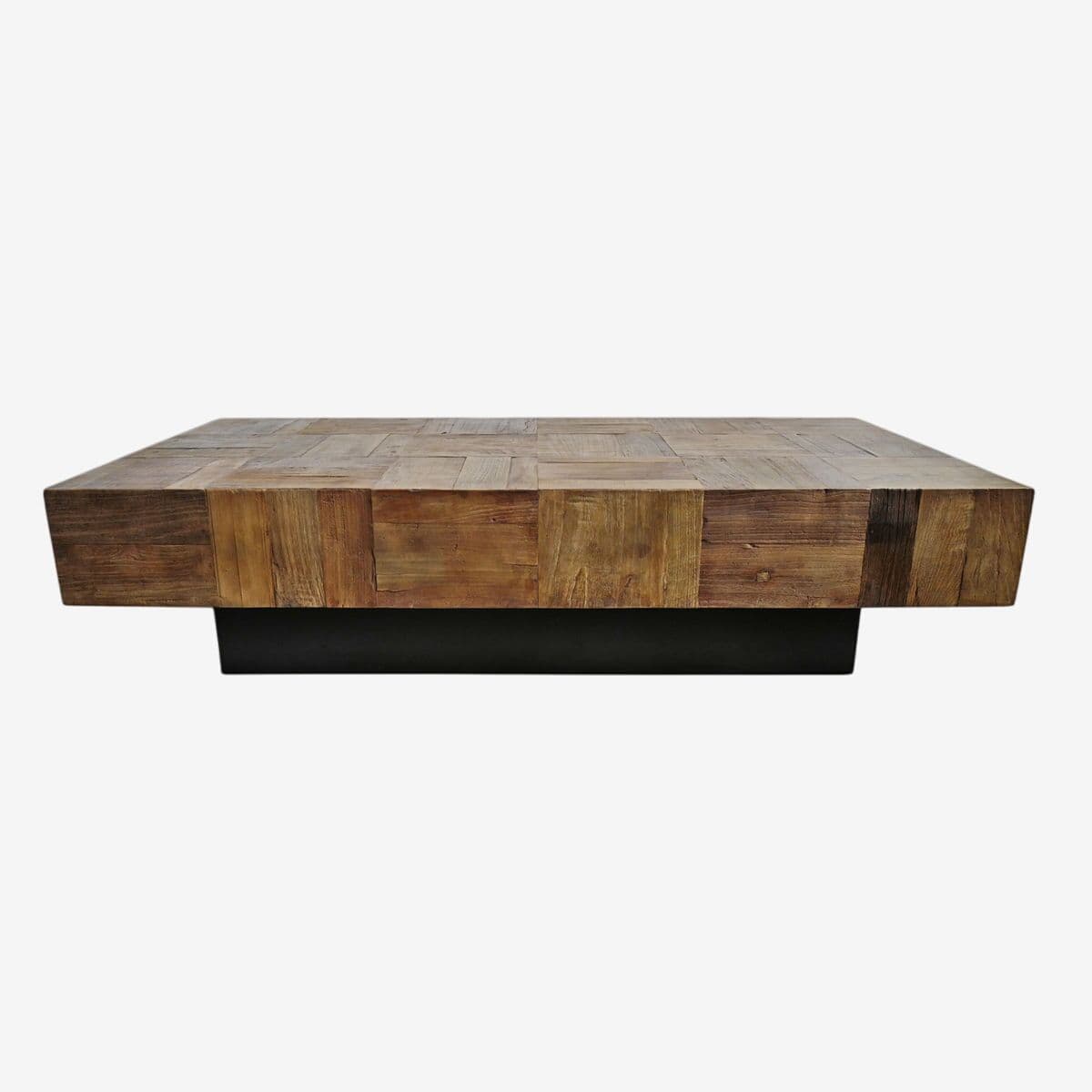Salvaged Parquet Coffee Table - Image 1