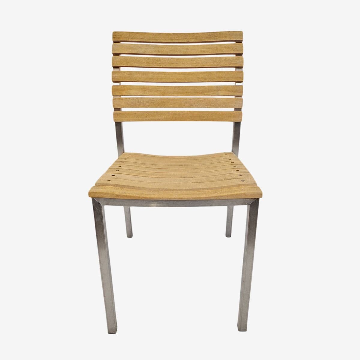 Teak Slat Simple Chair - Image 1