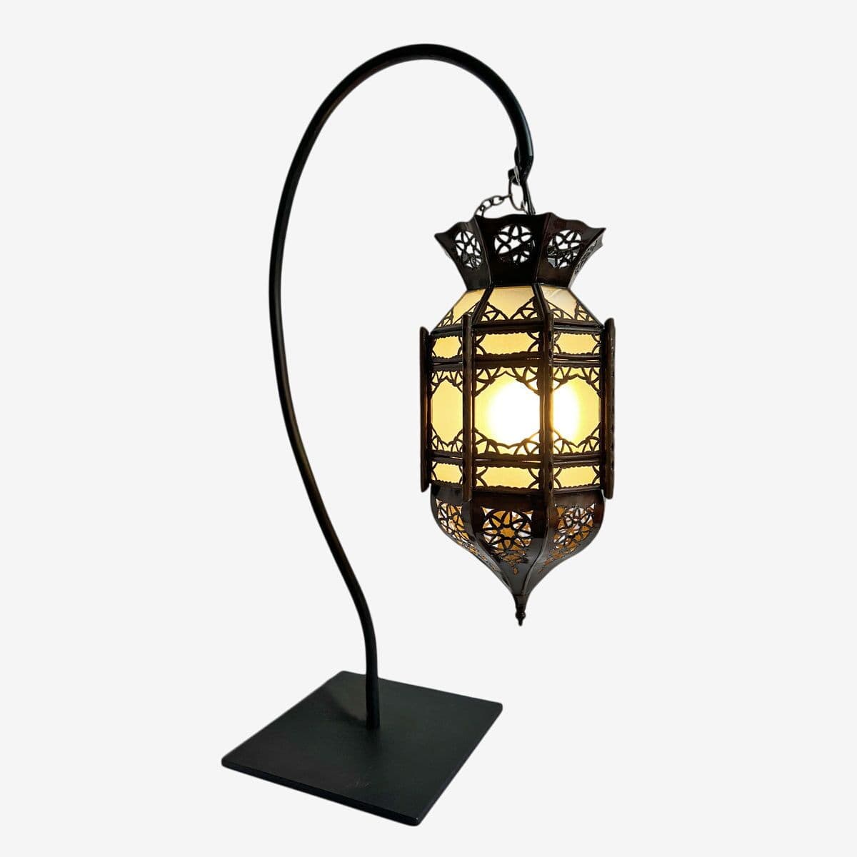 Frosted Moroccan Arch Table Lamp - Image 1