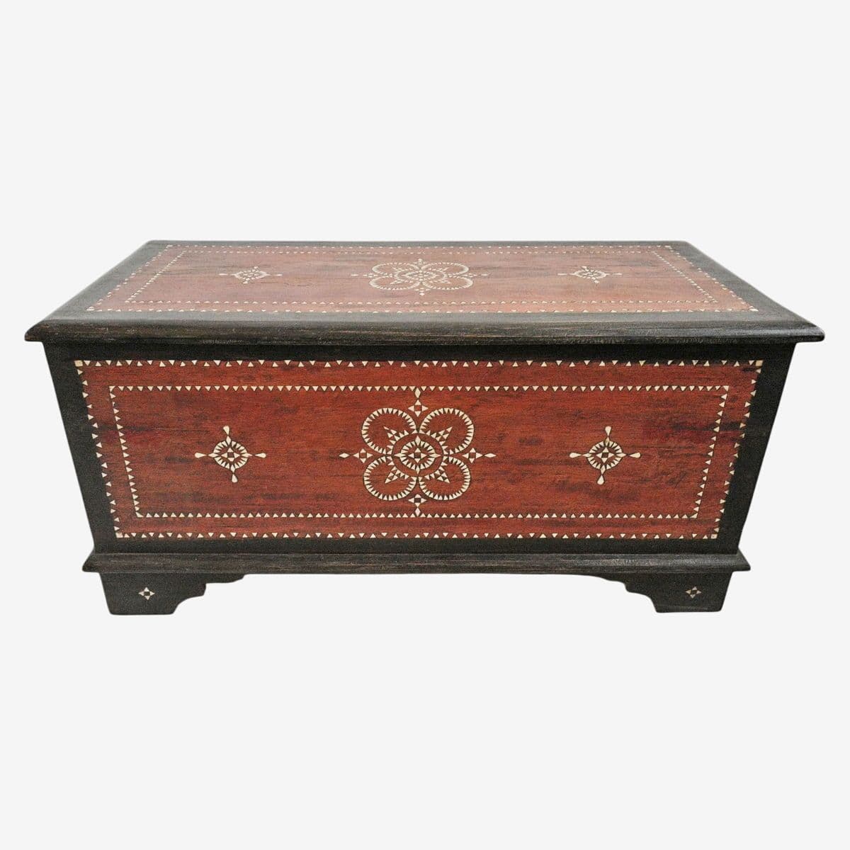 Vintage Wood Bali Trunk - Image 1