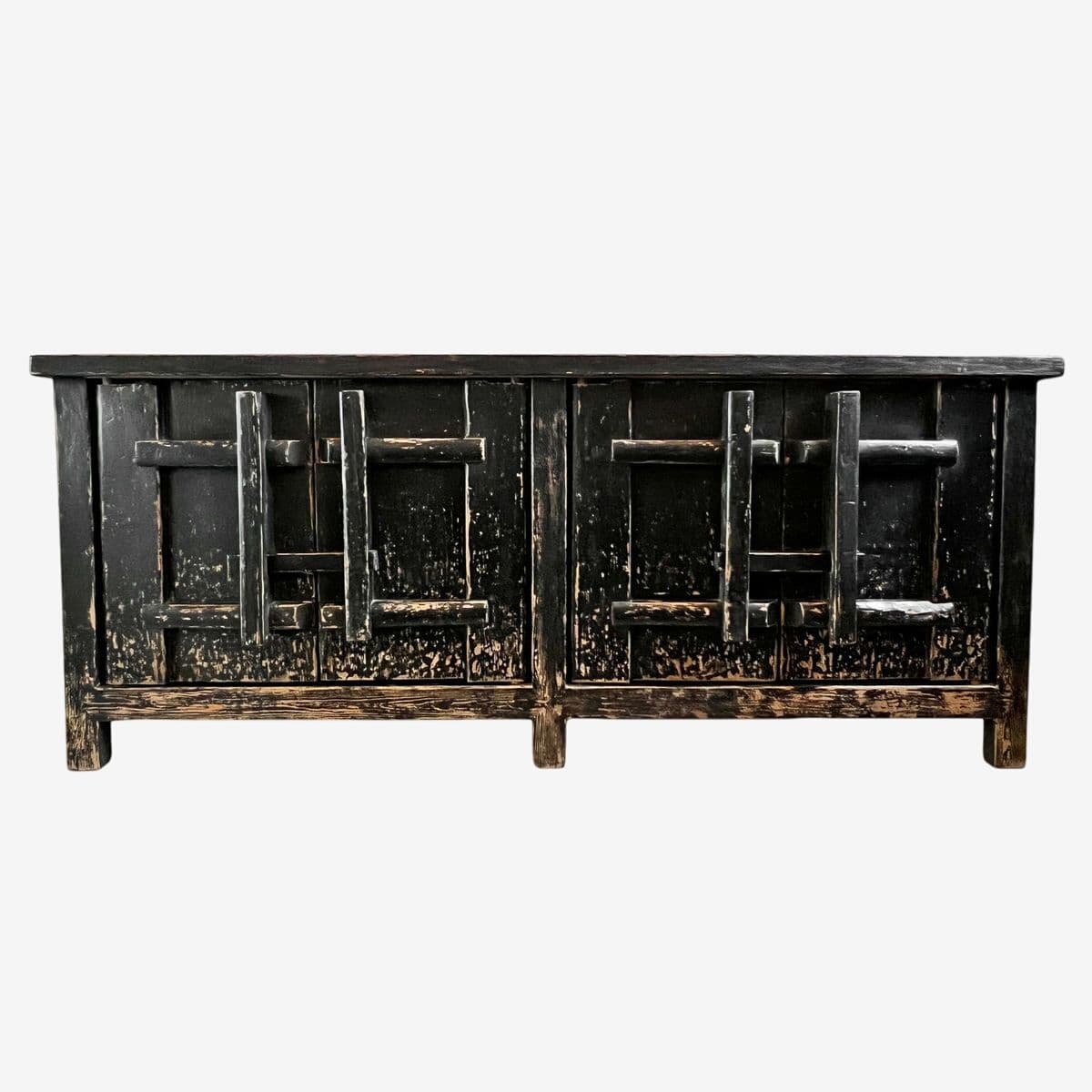 Black Elm Worn Sideboard 88 - Image 1