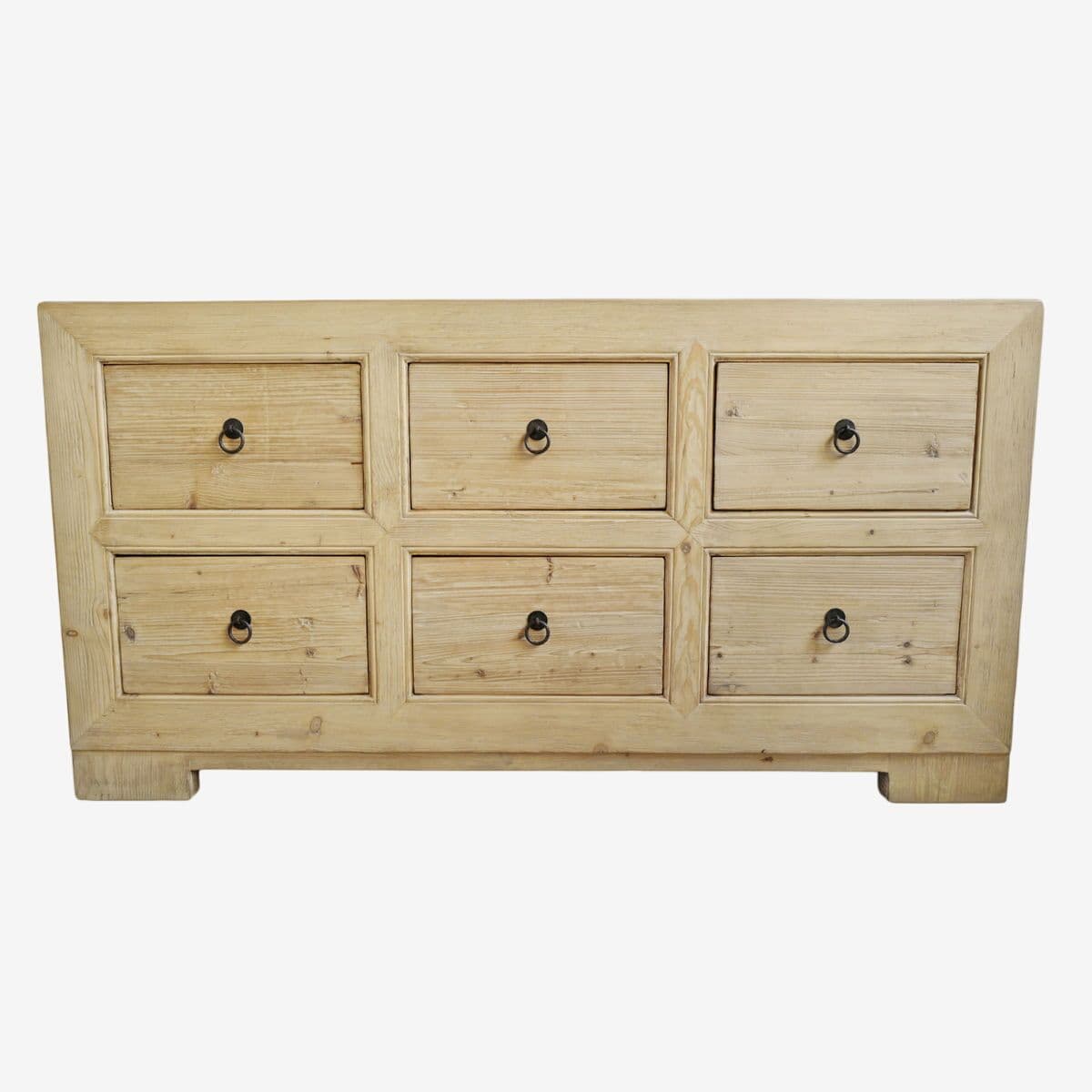 Weathered Six Drawer Dresser - Image 1