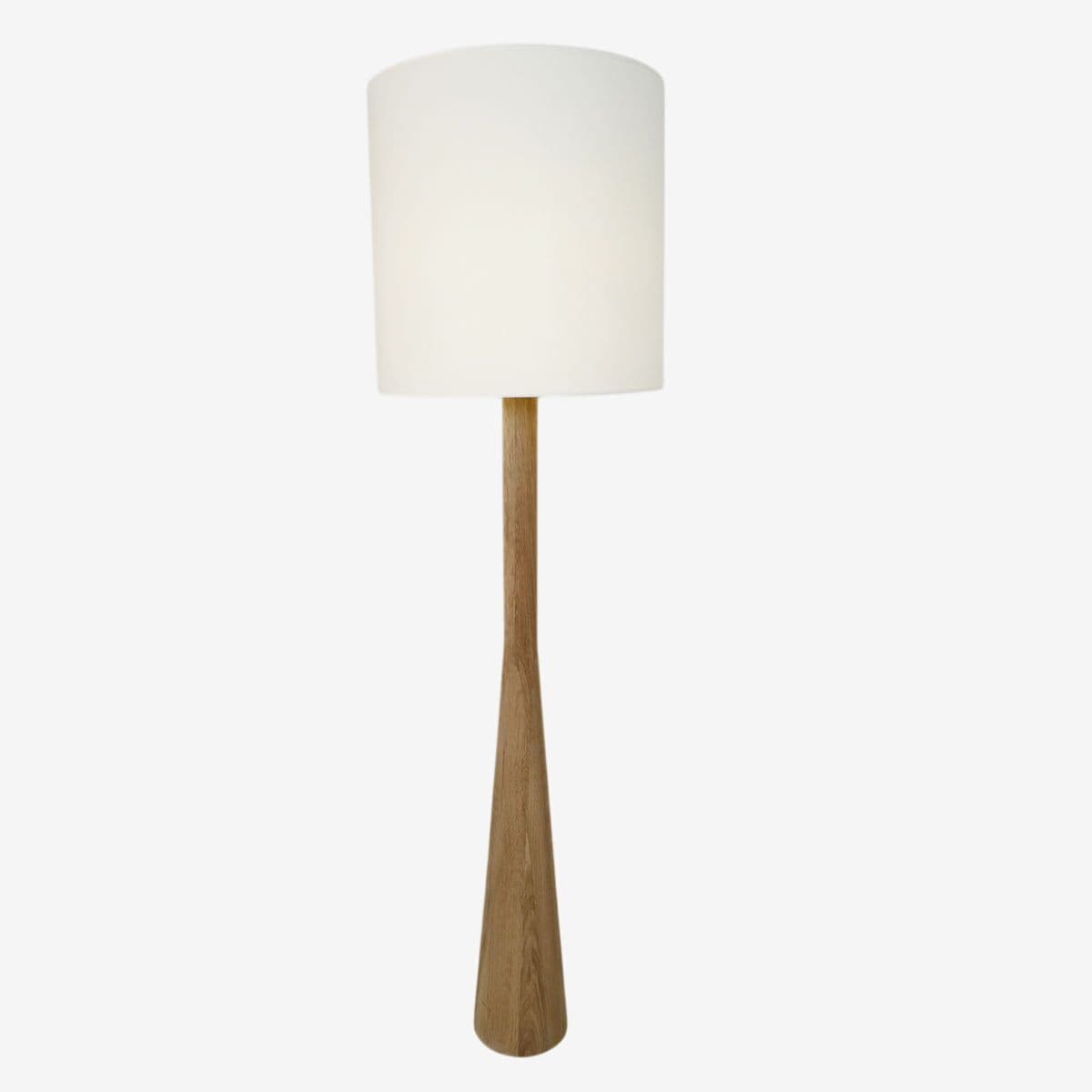 Modern Raw Oak Floor Lamp - Image 1