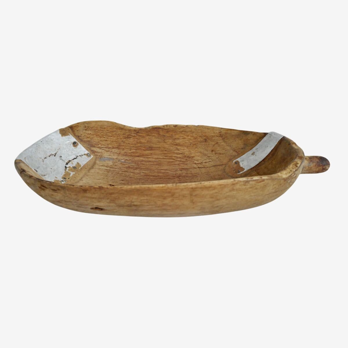 Vintage Hutu Burundi Wood Scoop Bowl - Image 1