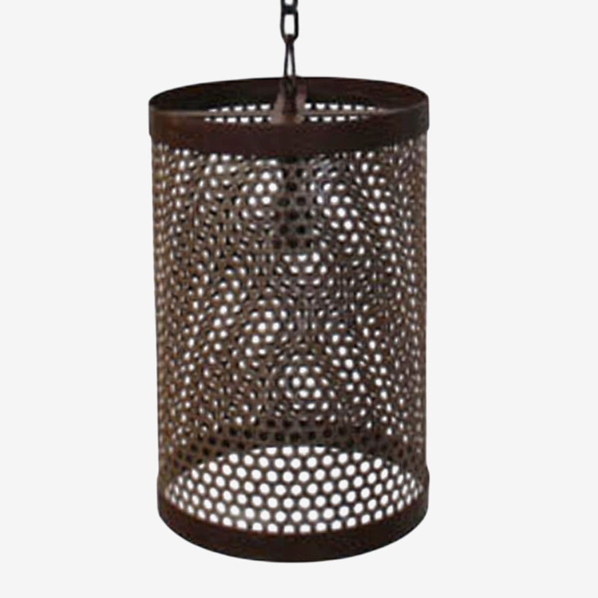 Industrial Aged Ironwork Pendant - Image 1