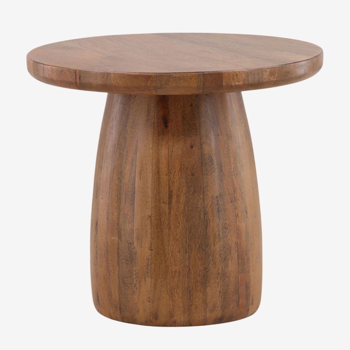 Carlo Round Pedestal Side Table - Image 1