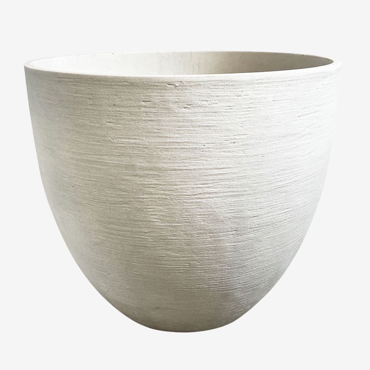 White Composite Planter Pot Large - Image 1