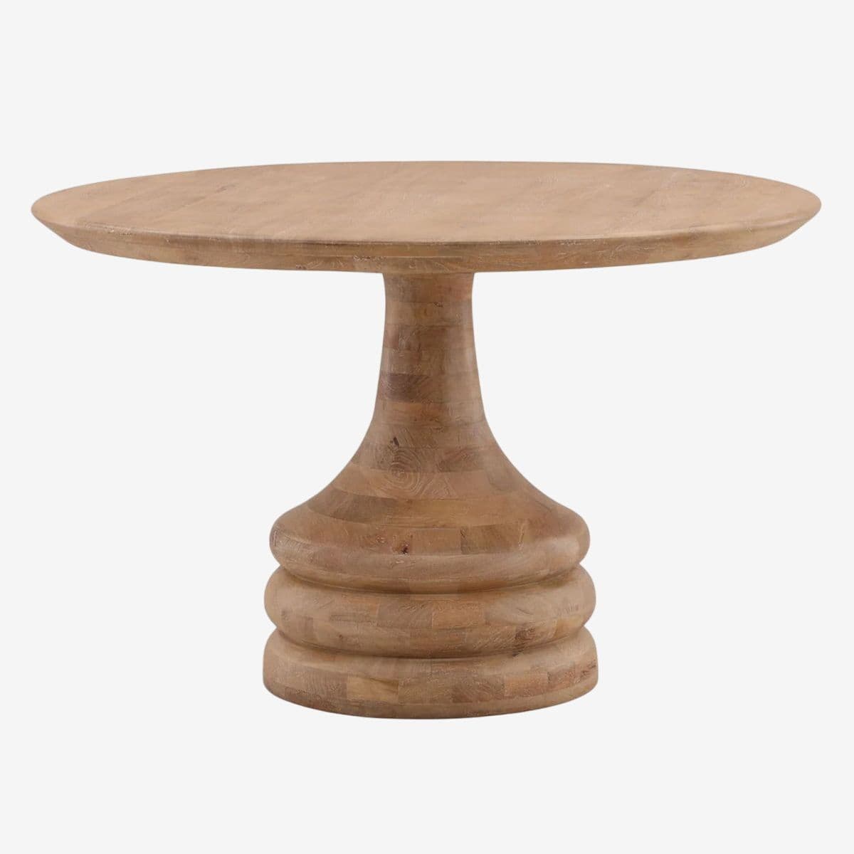 Wood Dafne Drop Round Dining Table - Image 1