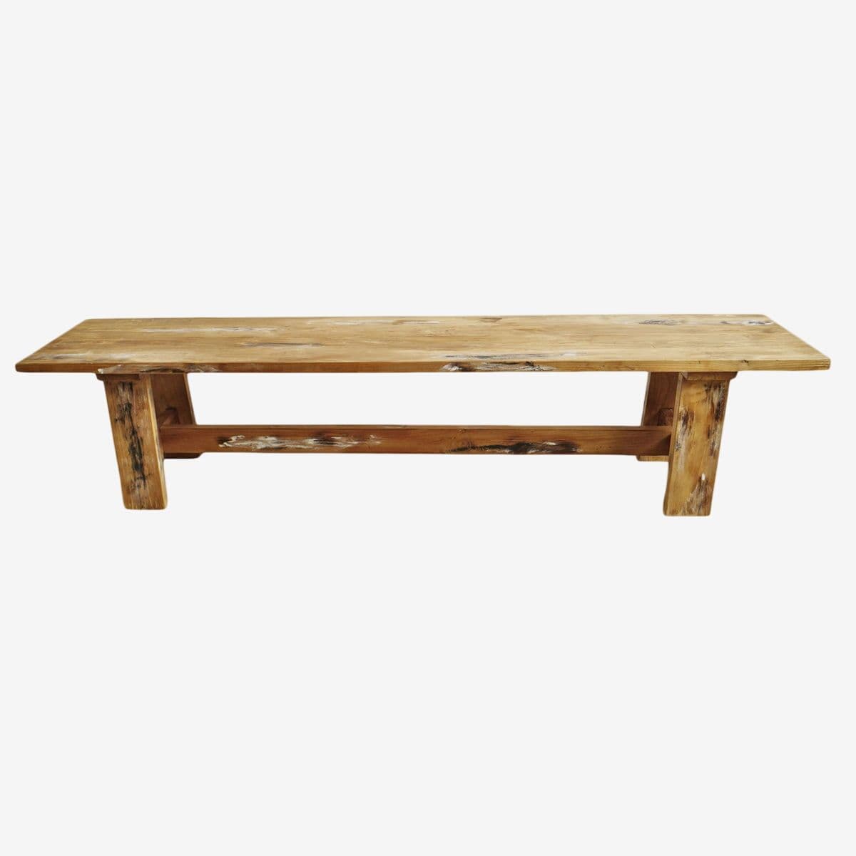 Salvaged Teak Wood Jaxon Bench - Image 1