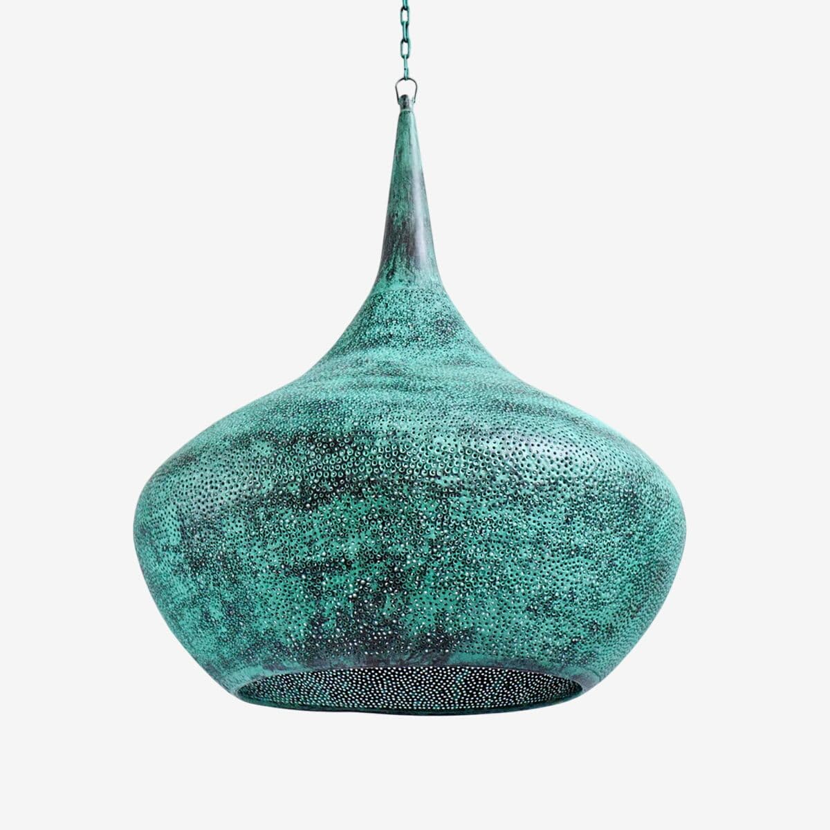 Copper Rain Drop Lantern Small - Image 1