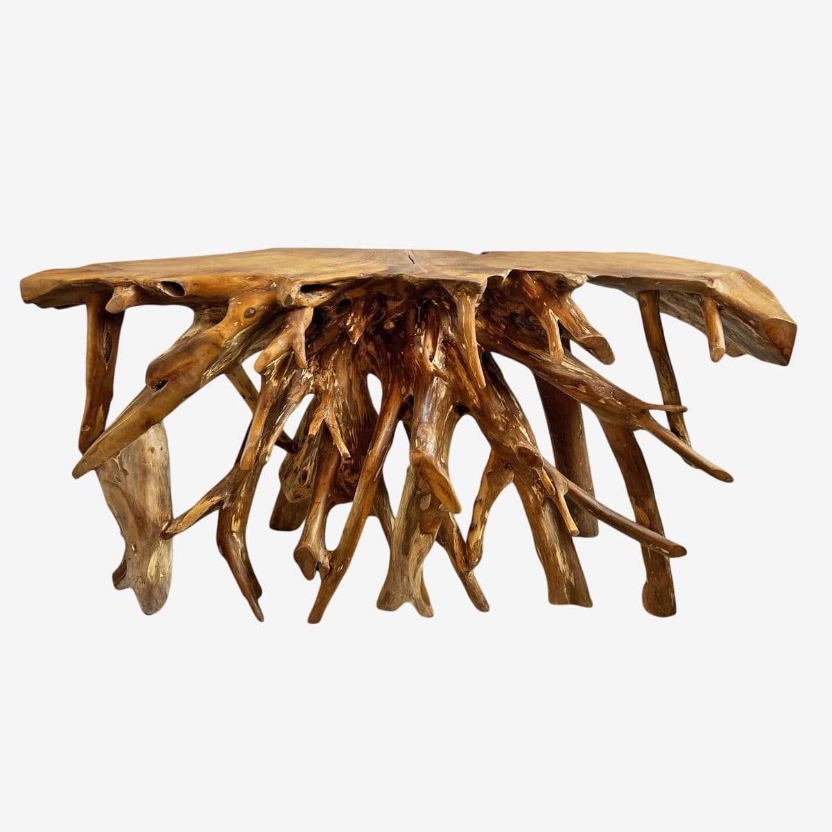Organic Teak Root Console Table - Image 1