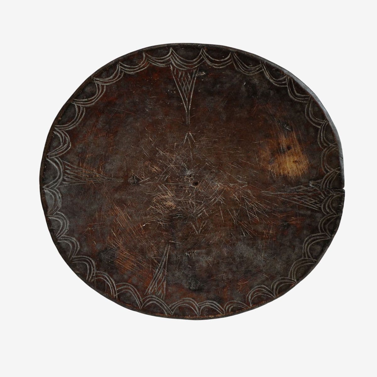 Old Ethiopian Wood Plate - Image 1