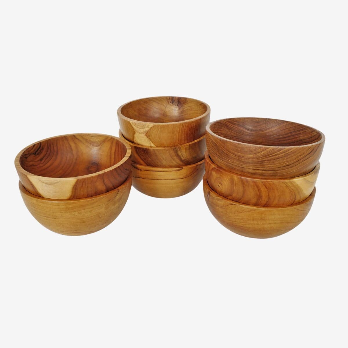 Simple Teak Wood Bowl - Image 1
