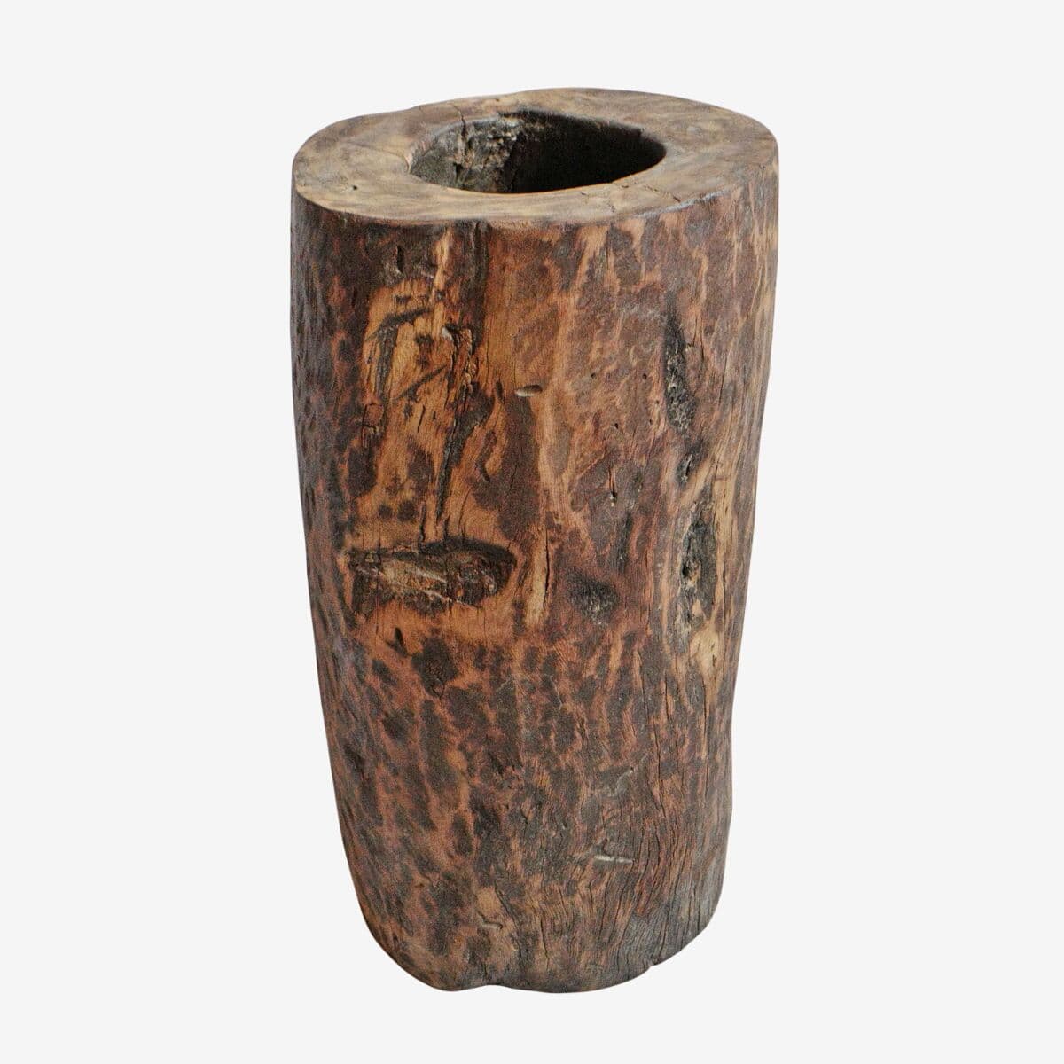 Antique India Wood Butter Pot - Image 1