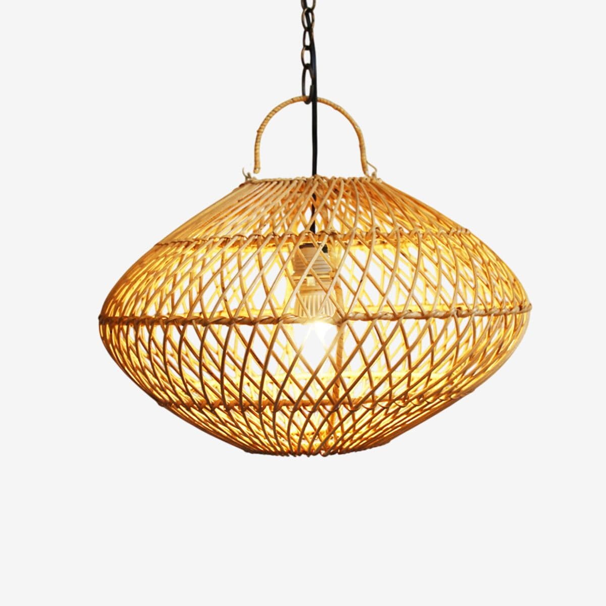 Rattan Orb Lantern Small - Image 1