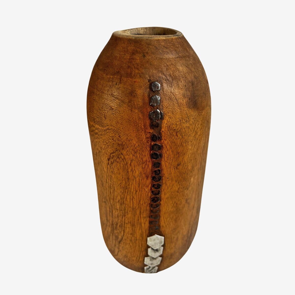 Vintage Tutsi Wood Pot - Image 1