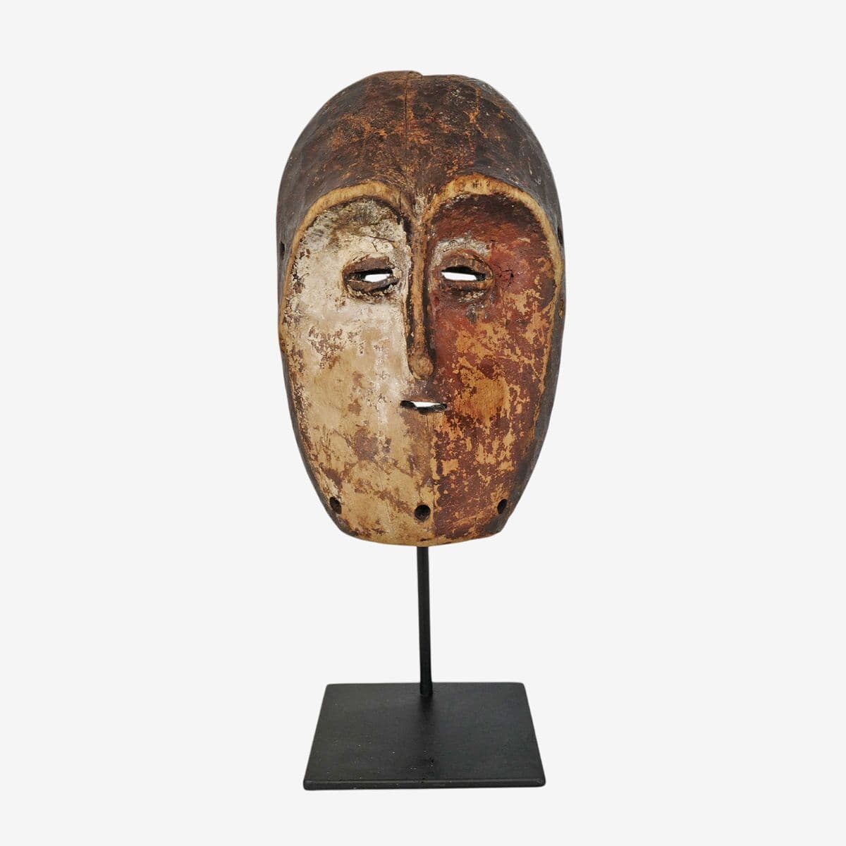Old Lega Mask on Stand - Image 1