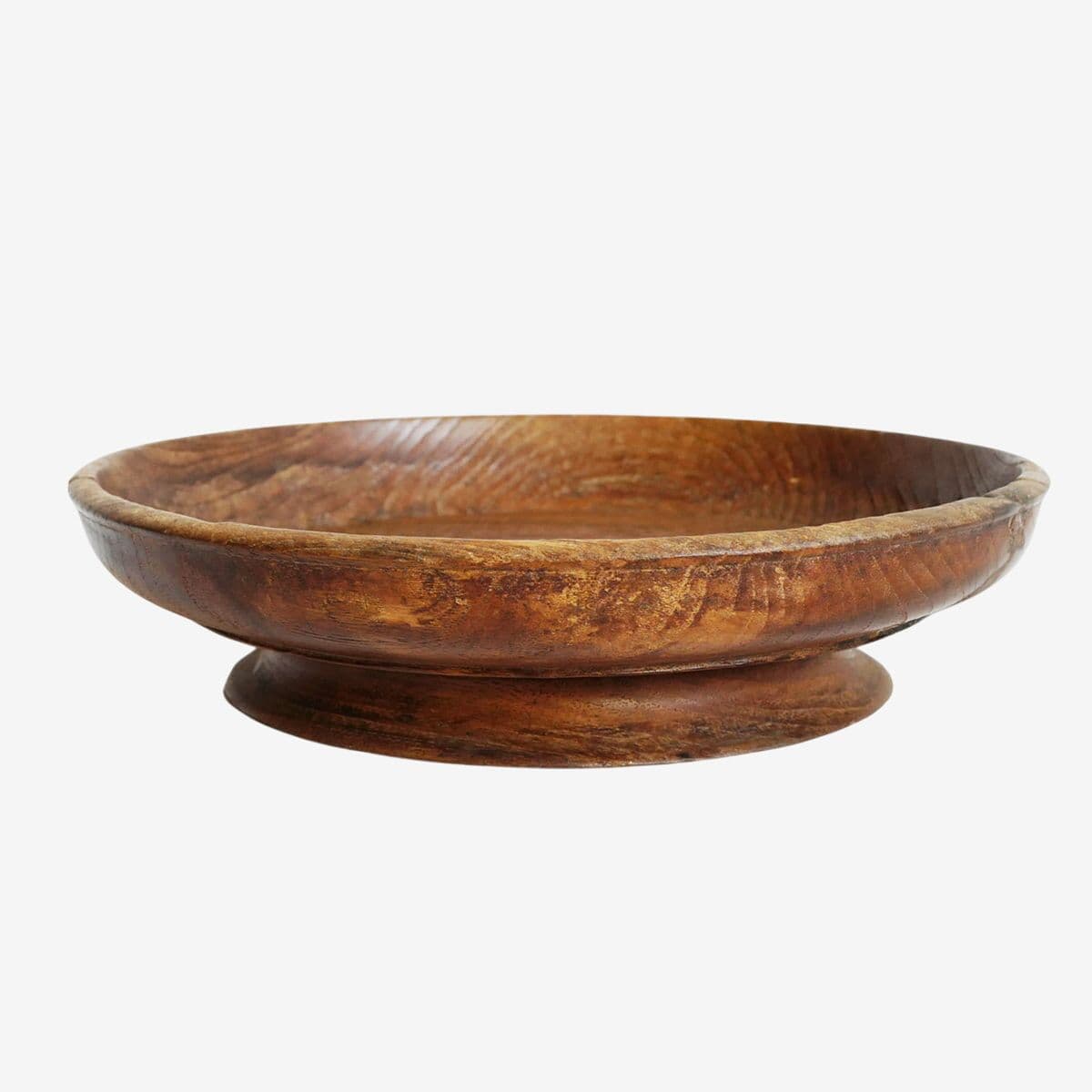 Vintage Teak Balinese Plate - Image 1